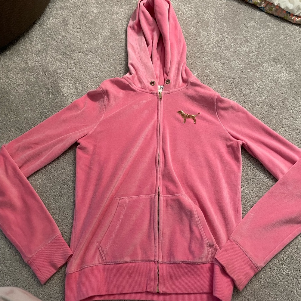 PINK Victoria secret zip up sweatshirt